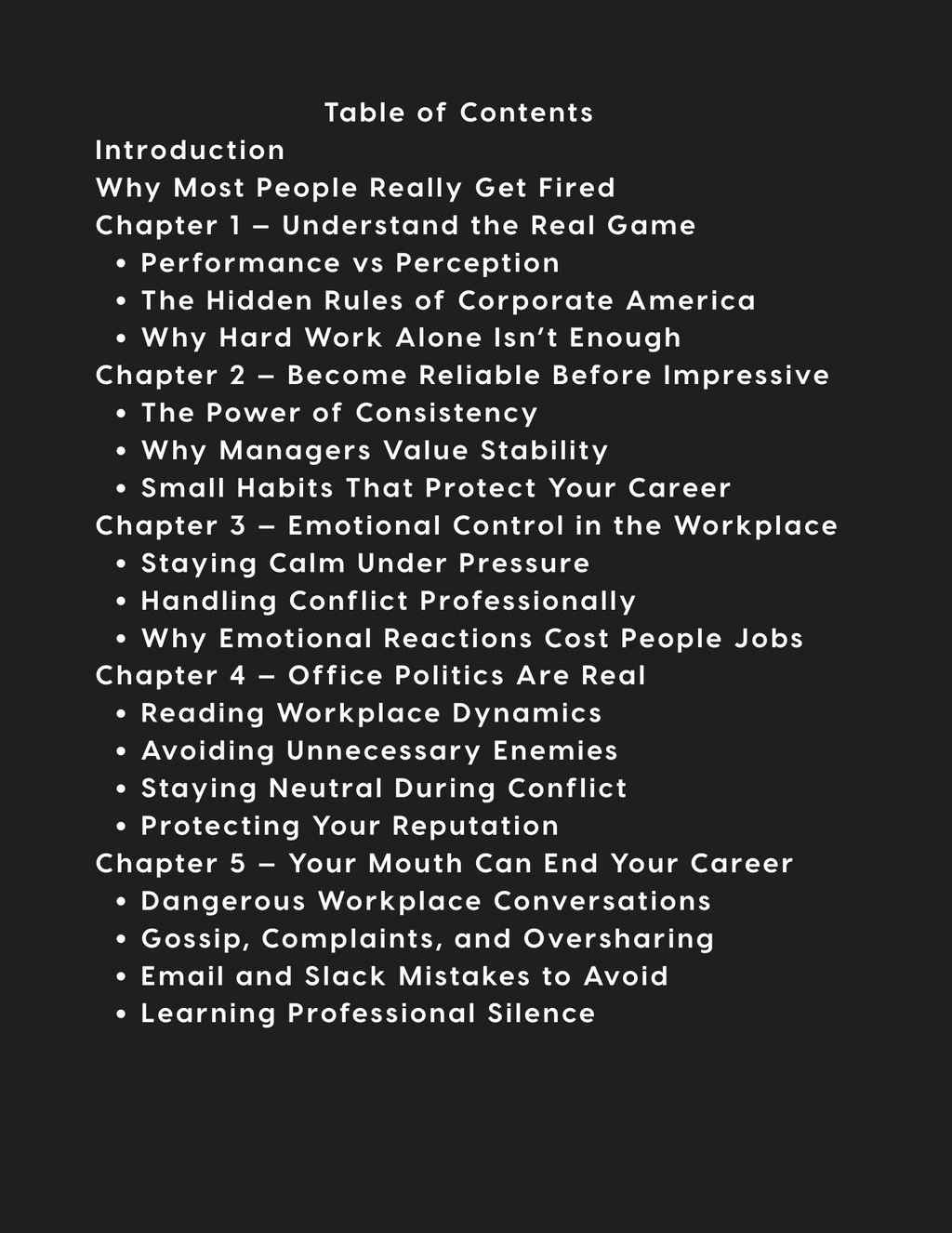 The Unfireable Employee: A Survival Guide to Corporate America