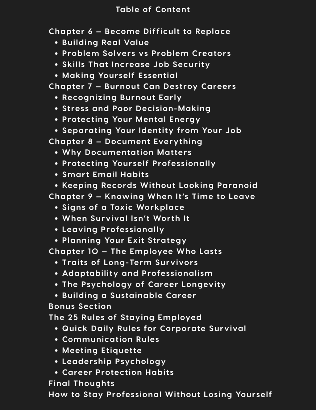The Unfireable Employee: A Survival Guide to Corporate America